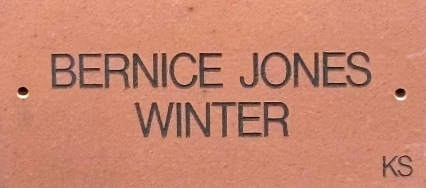 Bernice Jones Winter