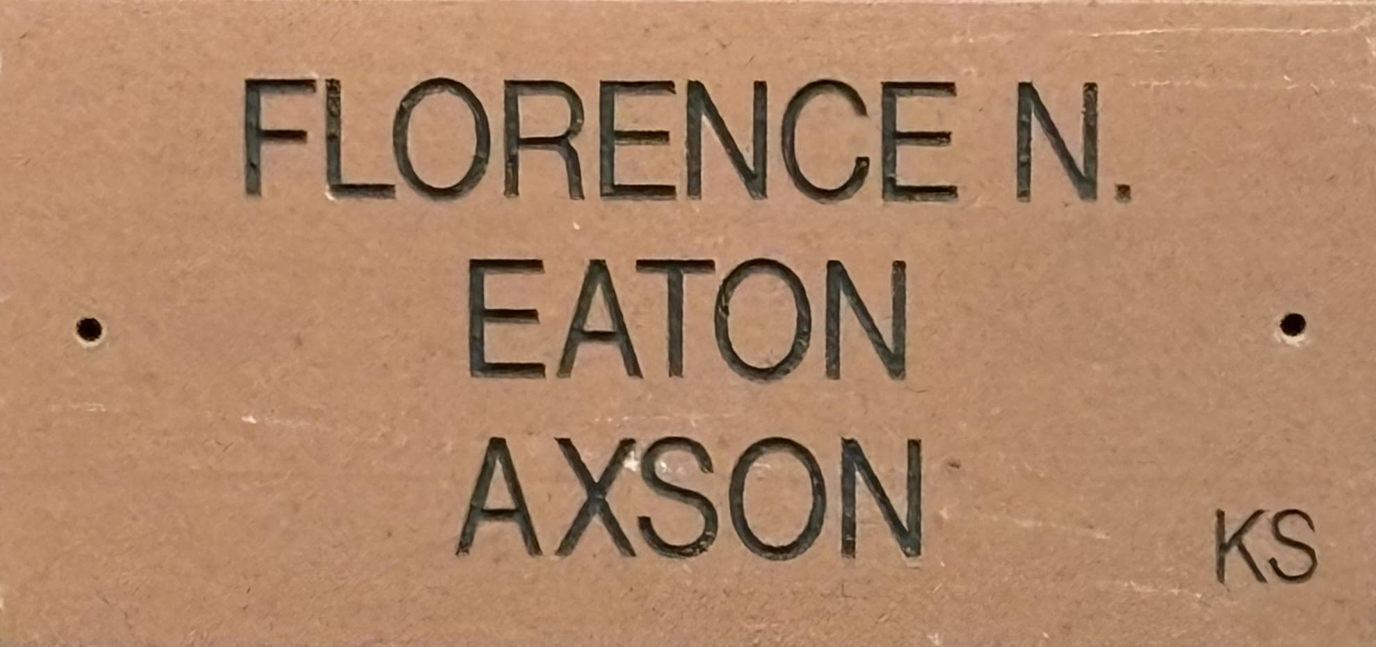 Florence N. Eaton Axson