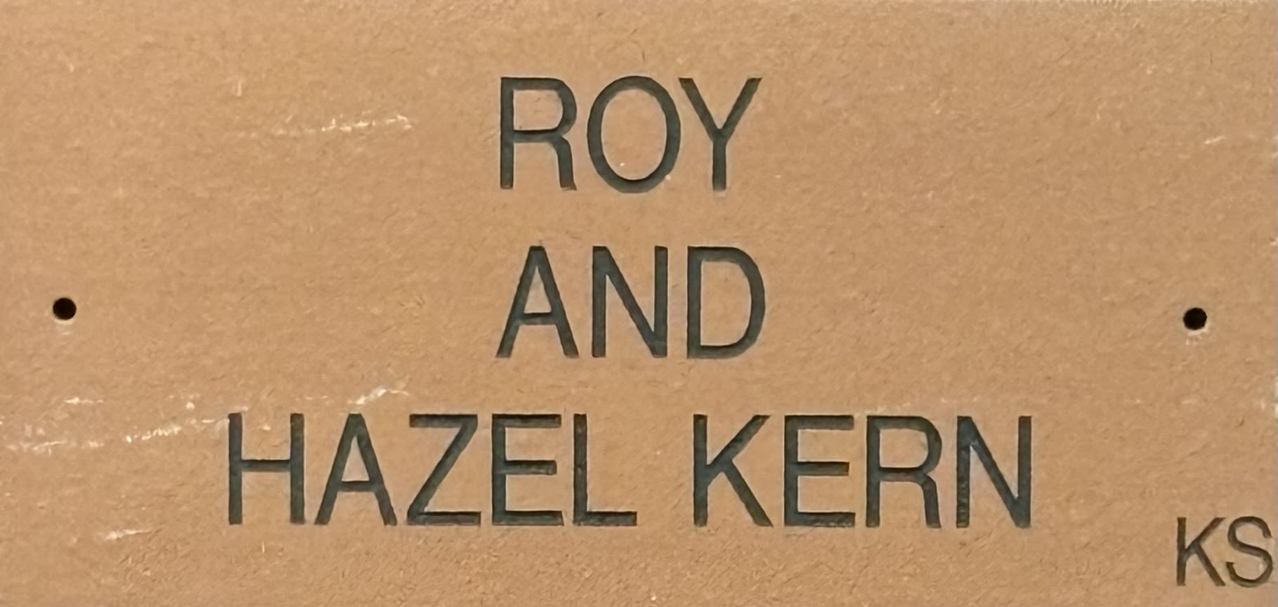 Roy and Hazel Kern