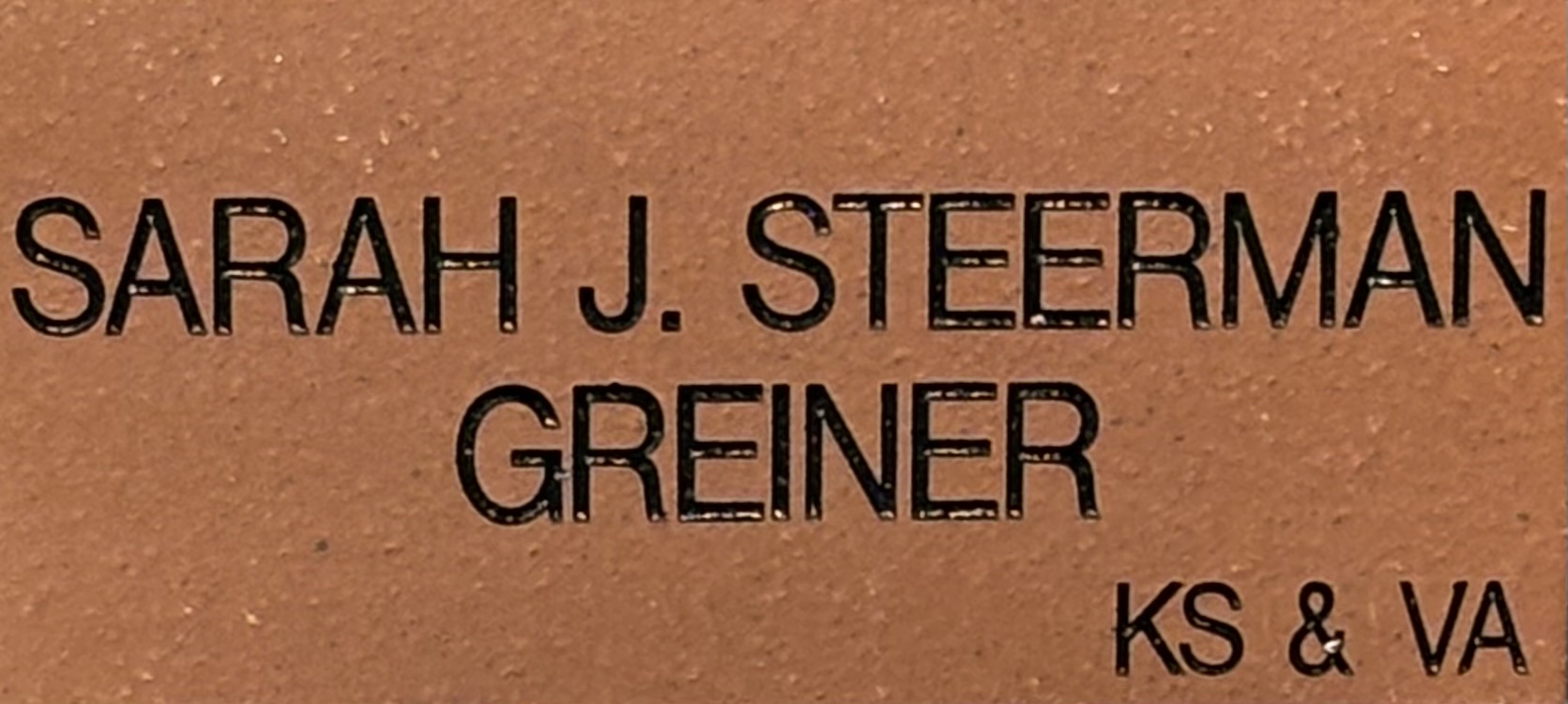 Sarah J. Steersman Greiner
